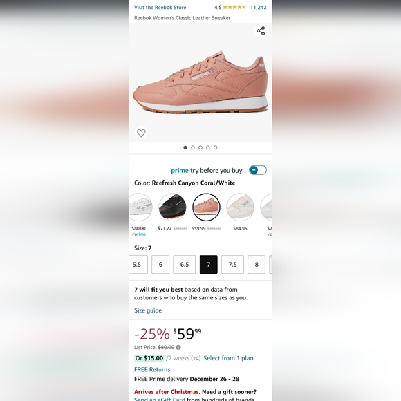 Reebok Rose Sneakers - Picture 3 of 3